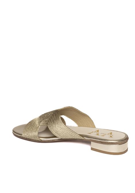 Gol rafia sandal VINCENT VEGA | LEYTON PT20RAFIA-GOLD